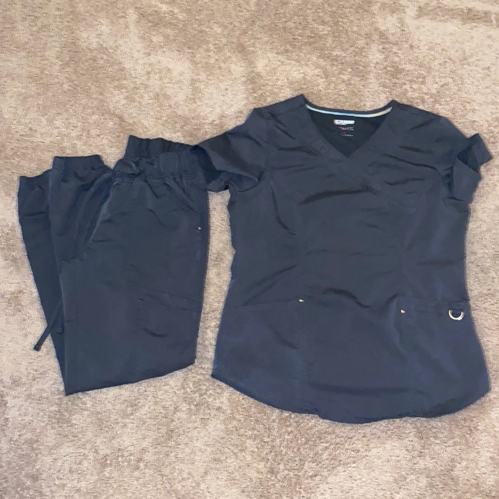 Gray scrubs